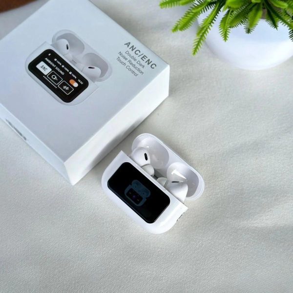 A9 AirPods Pro 2 – Active Noise Cancellation (ANC) & Environmental Noise Cancellation (ENC) | Touch Control | Wireless Earbuds with Charging Case