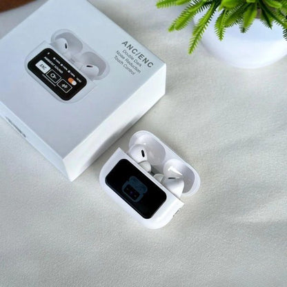 A9 AirPods Pro 2 – Active Noise Cancellation (ANC) & Environmental Noise Cancellation (ENC) | Touch Control | Wireless Earbuds with Charging Case